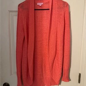 Lilly Pulitzer Vibrant Coral Cardigan